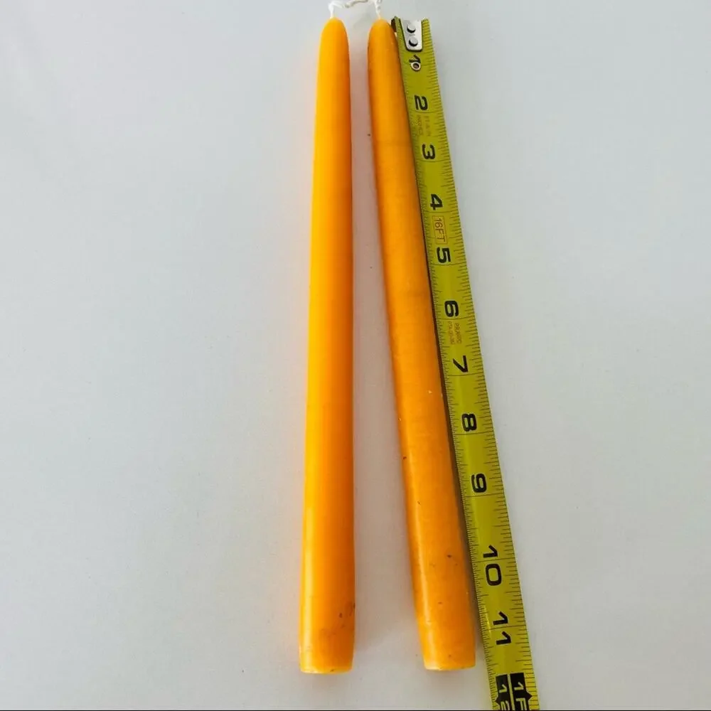 NEW ANTHROPOLOGIE Multi Red 11” Classic Paraffin Wax Taper Candle Sticks S/3